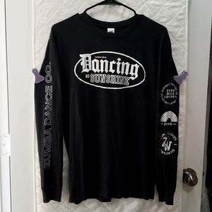 Zumba Dancing On Sunshine Long Sleeve Tee (Small)
